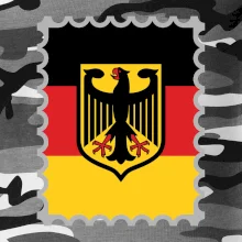 Německá známka - vlajka