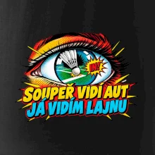 Badminton soupeř vidí aut já lajnu
