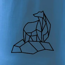 Geometrie lední medvěd na ledu