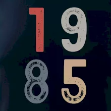 Vintage číslice 1985