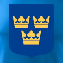 Švédský znak tři korunky na prso