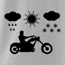 Motorkář za každého počasí - chopper