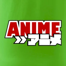Anime nápis červený