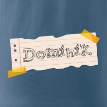 Papírek se jmenovkou - vlastní jméno