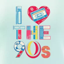 I love 90s - srdce a kazeta