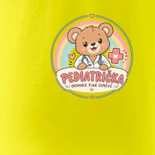 Pediatrička ordinace plná úsměvů - medvídek a duha