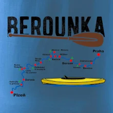 Mapa řeky Berounky