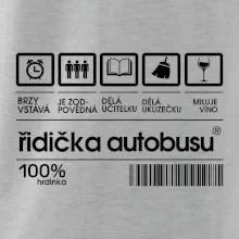 Čárový kód řidička autobusu