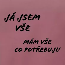 Nápis Já jsem vše!