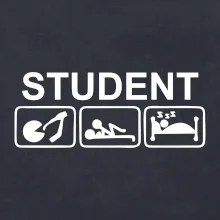 Pít užívat spát - student