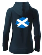 Skotská vlajka kreslená štetcem