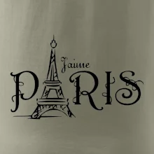 Paris nápis Eiffelovka rovný