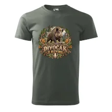 Divočák z revíru myslivecký lesní motiv