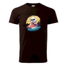 Lhasa Apso na vodním skútru