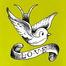 Love holubice - kreslená