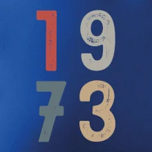 Vintage číslice 1973