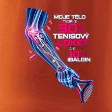 Moje tělo tvoří z 90 % tenisový loket