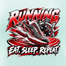 Běžecká bota se stopkami eat sleep repeat