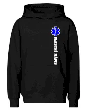 Hvězda života - vlastní nápis vpředu a vzadu