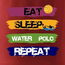 Eat sleep watter polo barevné