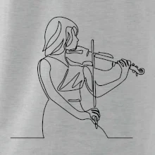 Houslistka jedním tahem