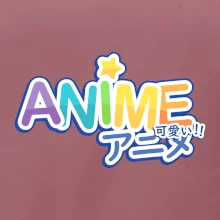 Anime nápis duhový