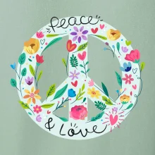 Peace and love symbol