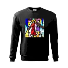 Vitráž - Ježíš a kříž