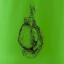 Boxerské rukavice kreslené na výšku