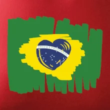 Brazílie vlajka srdce