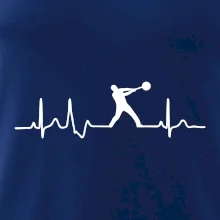 EKG hod kladivem muž