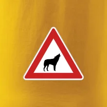 Dopravní značka - Pozor vlk