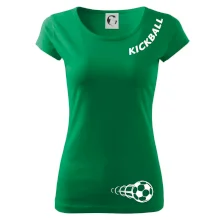 Kickball nápis šikmo