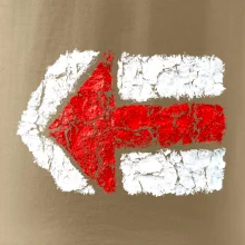 Párová turistická značka  červená