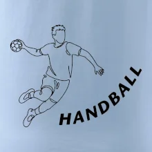 Handball nápis šikmo