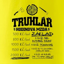 Hodinová mzda truhlář