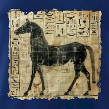 Egyptské hieroglyfy kůň