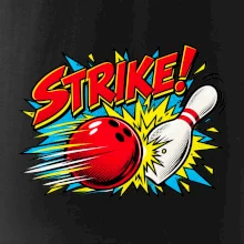 Strike komiksový bowlingový náraz