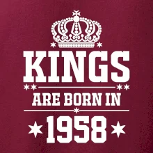 Kings are born in 1958