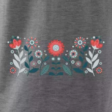 Folklor - květiny v řadě