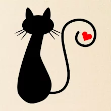 Zamilovaná kočka ocásek