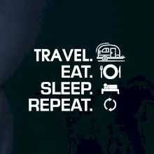 Eat sleep travel - Malý přívěs