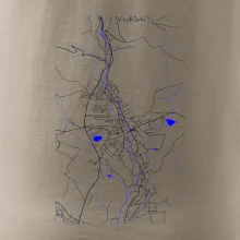 Vrchlabí - Mapa s vodními toky