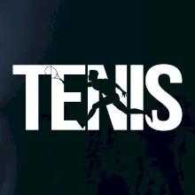 Tenis nápis silueta