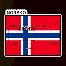 Norsko vlajka další státy