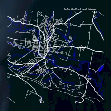 Dvůr Králové nad Labem mapa s vodními toky