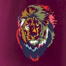 Hlava lva kreslená jednoduchá