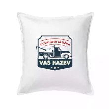 Odtahová služba - erb - červený nápis