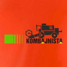 Kombajnista zelená a žlutá