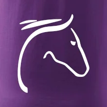 Kůň - hlava silueta